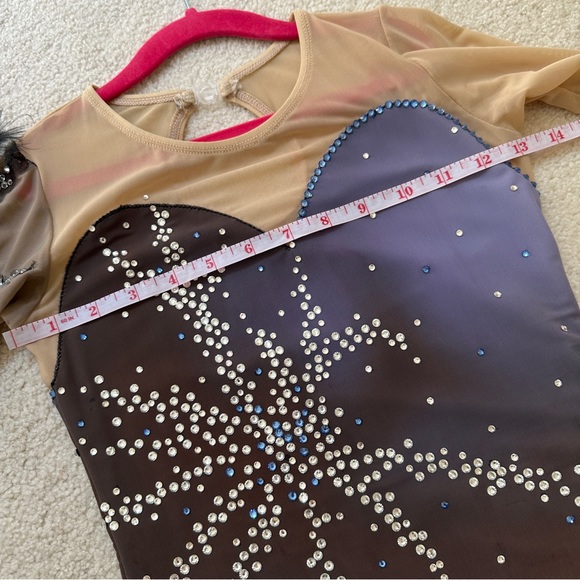 New Figure Skating Dress Girls Size 12 (7~10T)  (125~135cm) - Picture 6 of 10